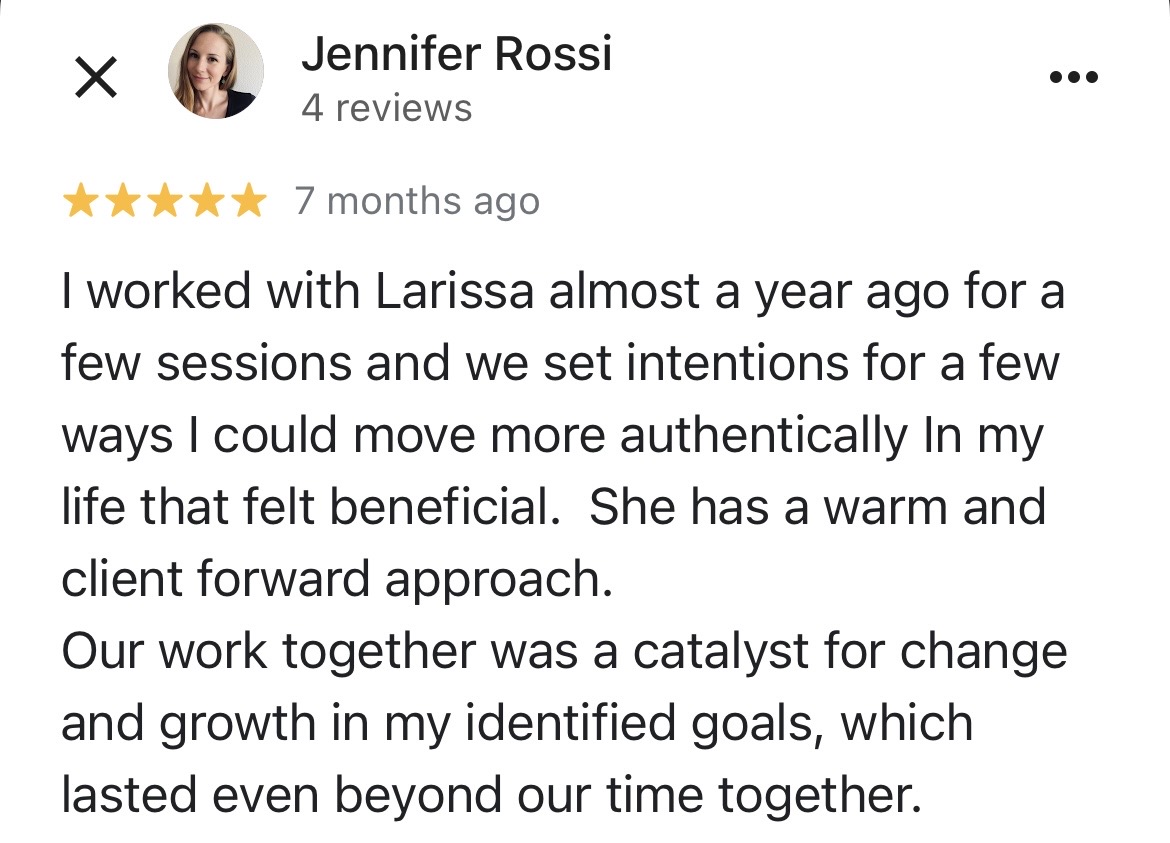 Testimonial from Jennifer Rossi